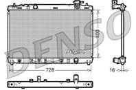 DENSO DRM50041 Радиатор TOYOTA CAMRY 2.4 A/T 06-11