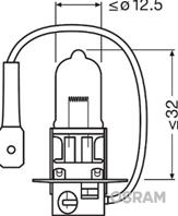 64151nbp-01b лампа автомобильная night breaker plus h3 12v 55w pk22s osram