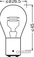 Лампа накаливания 21/5W 12V BA15D