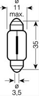 12v (5w) лампа ultra life 2шт. в блистере