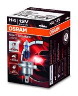 Лампа H4 12V- 60/55W (P43t) (+130 света) Night Breaker Laser