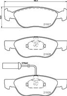 Колодки тормозные дисковые передние MDB1734 от фирмы MINTEX