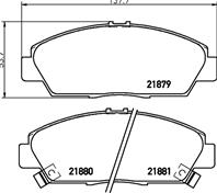  Колодки тормозные HONDA ACCORD 91-98/CR-V 95-02/HR-V 99- пе