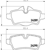 Колодки тормозные дисковые задние MDB2930 от компании MINTEX