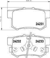 Колодки тормозные дисковые MDB2710 от производителя MINTEX