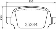 23284/14.0mm/торм.колодки opel corsa c 00- r