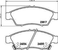 23817/17.0mm/Торм.колодки пер. Suzuki Liana 02-