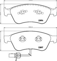 23896/24.0mm/торм.колодки пер. audi a8 03-&gt/vw pha