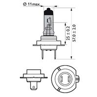 H7 12V- 55W (PX26d) (абсолютно белый свет) WhiteVision ultra (п.уп 2шт)