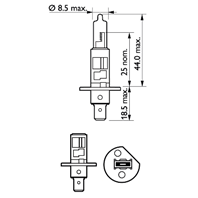 H1 12v- 55w (p14 5s) spot