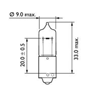 12356CP_лампа! 21W 12V BAY9S