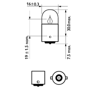 R5w longlifeecovision 12v (5w) лампа в блистере (к-кт 2шт) цена за к-кт