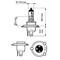 Лампа H19 12V 60/55W PU43t-3   C1