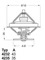 W4232.80D_термостат ! BMW E30/E34/E28/E21 2.0-2.7