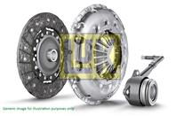 Self-adjusting clutch kit with pneumatic bearing