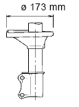Амортизатор газовый задний (левый) 332095 от фирмы KYB 	