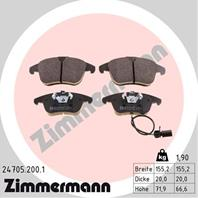 Тормозные дисковые колодки 247052001 от фирмы ZIMMERMANN