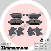 Тормозные дисковые колодки 246101551 от компании ZIMMERMANN