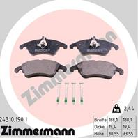 Тормозные дисковые колодки 243101901 от производителя ZIMMERMANN