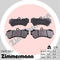 Колодки тормозные дисковые передние 236921651 от производителя ZIMMERMANN