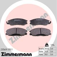 Тормозные дисковые колодки 235691701 от производителя ZIMMERMANN