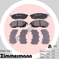 Тормозные дисковые колодки 215621701 от компании ZIMMERMANN