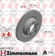 Диск тормозной PORSCHE RECHTS Coat Z