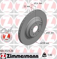 Диск тормозной AUDI Coat Z