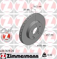 Диск торм mer w211 1.8-2.8 02- пер вент 295x28