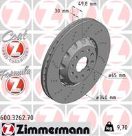 ДИСК ТОPМ VW GOLF VII (5G1, BQ1, BE1, BE2, BA5, BV5) 13- ПЕР ВЕНТ FORMULA Z 340X30