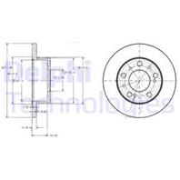 Диск торм. пер.[256x16] 5 отв. FIAT Ducato 10-18 6/84-2/94  CITROEN C25 1/87-5/94  PEUGEOT J5 3/84-...