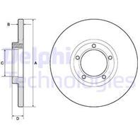 BG2349_диск тормозной передний! Ford Transit 86-91