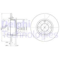 Bg2752_диск тормозной передний! audi 80 b3 1.6/2.0/1.9tdi 91-96