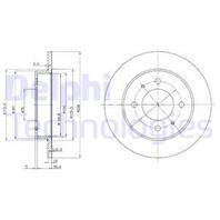 [bg3070] delphi комплект 2 шт. диск тормозной hy задний