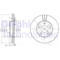 [BG3927] Delphi Диск тормозной передний комплект 2 шт.
