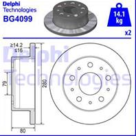 [BG4099] Delphi Диск тормозной FIAT Ducato  PEU Boxer 02