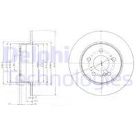 [BG4152] Delphi Комплект 2 шт. Диск тормозной Fr MB C (W204) d278mm