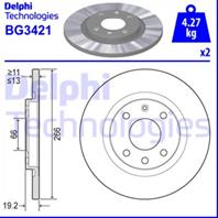 [BG3421] Delphi Диск тормозной передний