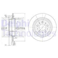 Bg3515_диск тормозной задний! volvo c70-v70 2.0-3.0/2.4d/2.5tdi 98&gt