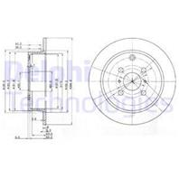 [BG3867] Delphi Диск тормозной задний