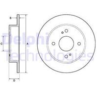 BG2634_диск тормозной задний! Nissan Primera 2.0 90-98