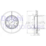 BG3724_диск тормозной передний! Mazda 323/6/626 1.8/2.0/2.0TD 98&gt