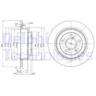 [bg2826] delphi диск тормозной задний комплект 2 шт.