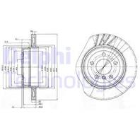 [BG3943] DELPHI Диск тормозной задний комплект 2 шт.