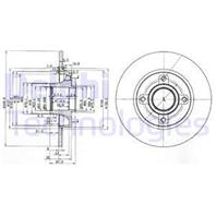 [BG3962] Delphi Диск тормозной задний