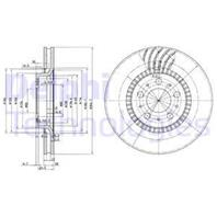 BG9514_диск тормозной передний! 16 wheel Volvo C70-V70 2.0-2.5TDi 98&gt