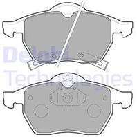 [LP1731] DELPHI Колодки тормозные передние комплект на ось