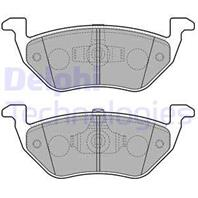 [lp2158] delphi колодки тормозные задние комплект на ось