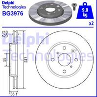 BG3976_диск тормозной передний! Citroen C1  Peugeot 107  Toyota Aygo 1.0/1.4HDi