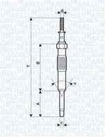 Свеча накаливания 062900034304 от компании MAGNETI MARELLI